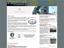 Tablet Screenshot of francisalee.com